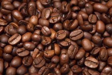 Fototapeta premium coffee beans, close up. generative ai
