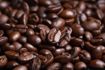 Obraz premium coffee beans, close up. generative ai