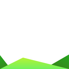 Obraz premium green triangle footer-11