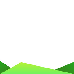 Obraz premium green triangle footer-12