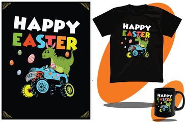Easter women t shirt or Easter Bunny shirt design and Easter kids t shirt design or vector