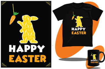 Easter women t shirt or Easter Bunny shirt design and Easter kids t shirt design or vector