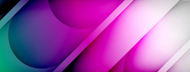 Abstract background - geometric composition created with lights and shadows. Technology or business digital template