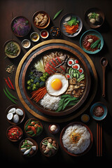 Korean food on table's