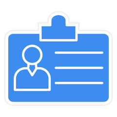 Fototapeta premium Vector Design Id Card Icon Style