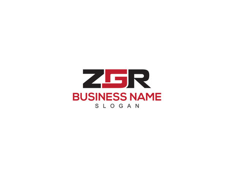 Alphabet Letter ZGR Logo Vector, Colorful ZG zgr Business Logo Art With White Background