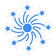 Vector Design Firework Icon Style