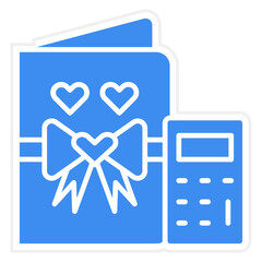 Fototapeta premium Vector Design Wedding Cost Icon Style