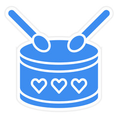 Vector Design Drum Icon Style