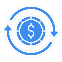 Vector Design Refinance Icon Style