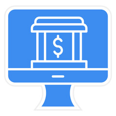 Vector Design Online Banking Icon Style