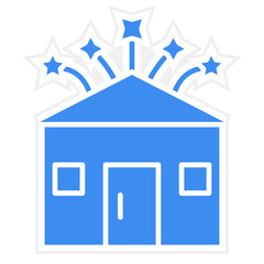 Vector Design Home Fireworks Icon Style