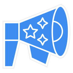 Vector Design New Year Megaphone Icon Style