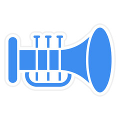 Vector Design Trumpet Icon Style