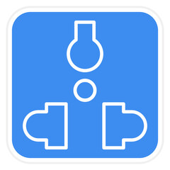 Vector Design Socket Icon Style
