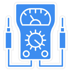 Vector Design Voltmeter Icon Style