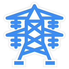 Vector Design Electric Tower Icon Style