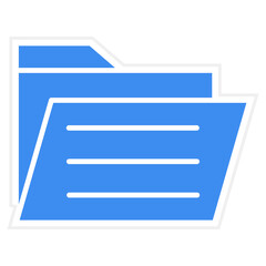 Obraz premium Vector Design Folder Icon Style