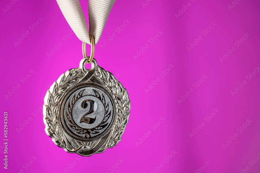 Poster medal for the prize place in close-up competitions