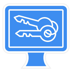 Vector Design Key Icon Style