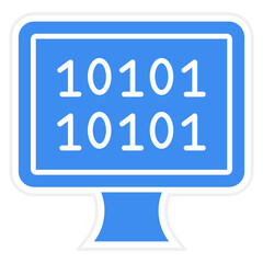 Vector Design Binary Icon Style
