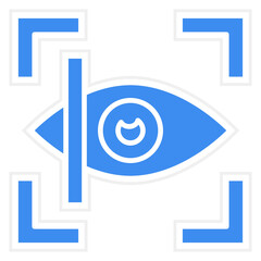 Vector Design Retinal Scan Icon Style