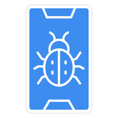 Vector Design Phone Virus Icon Style