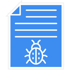 Vector Design File Virus Icon Style