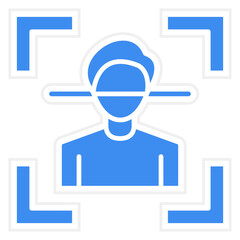 Vector Design Facial Recognition Icon Style