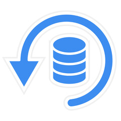 Vector Design Data Backup Icon Style