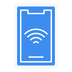 Vector Design Mobile Wifi Icon Style