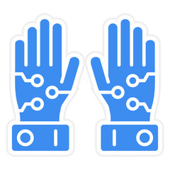 Vector Design Wired Gloves Icon Style