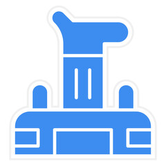 Vector Design Virtual Joystick Icon Style