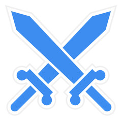 Vector Design Sword Icon Style