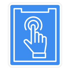 Vector Design Touch Screen Icon Style