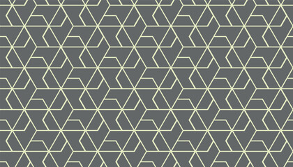 The geometric pattern with lines. Seamless vector background. Beige and gray texture. Graphic modern pattern. Simple lattice graphic design