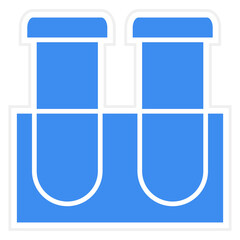 Vector Design Test Tubes Icon Style