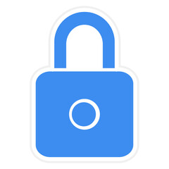 Vector Design Locked Icon Style