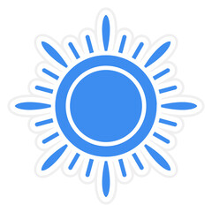 Vector Design Sun Icon Style