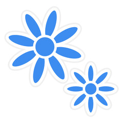Vector Design Flower Icon Style