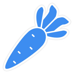 Vector Design Carrots Icon Style