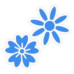 Vector Design Flowers Icon Style