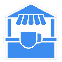 Vector Design Tea Stall Icon Style