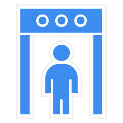 Vector Design Body Scanner Icon Style
