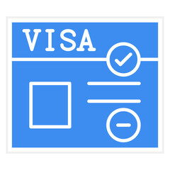 Vector Design Visa Icon Style