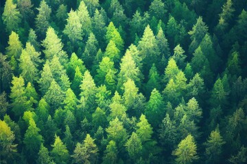 Obraz premium A forest in the spring