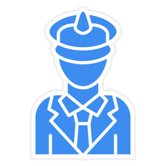 Vector Design Captain Icon Style