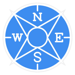 Vector Design Windrose Icon Style