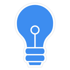 Vector Design Lightbulb Icon Style
