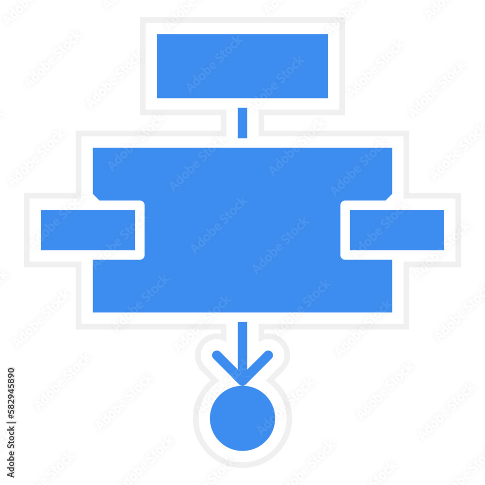 Poster vector design workflow icon style